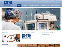 Tablet Screenshot of preanestesia.com